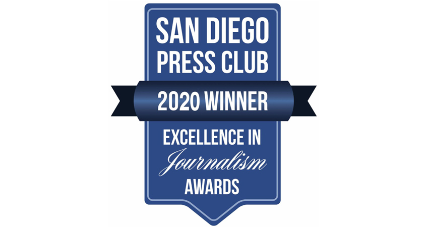 The San Diego County Water Authority won multiple awards including a first place award for Best Public Service or Consumer Advocacy Website for its communication efforts from the San Diego Press Club. Water News Network