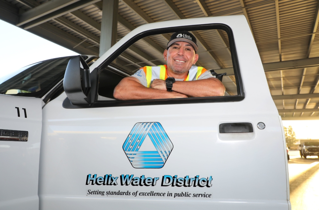 Veteran Sam Pacheco said he gets a second opportunity to serve his community in his job with the Helix Water District. Photo: Water Authority 