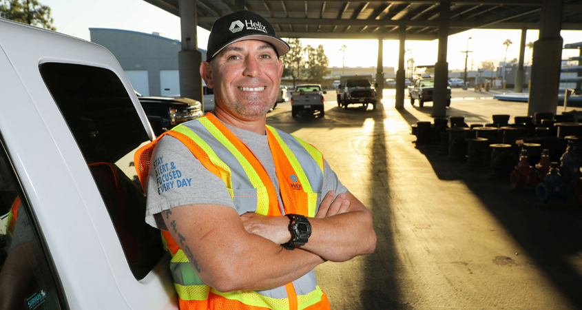 U.S. Marine Corps veteran Sam Pacheco is one of 15 Helix Water District employees who are military veterans. Photo: Water Authority Veterans Day