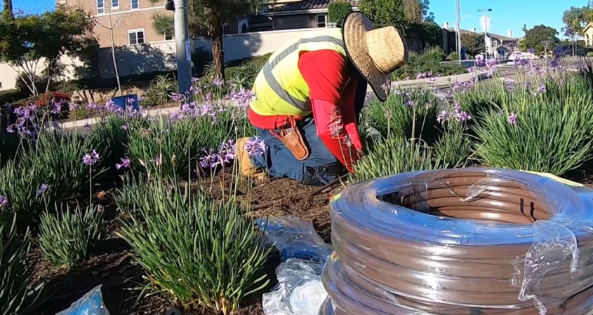 O’Connell Landscape Maintenance performed the irrigation work for the San Elijo HOA. Photo: Vallecitos Water District