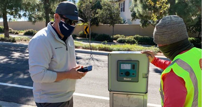 The Water Authority and the Vallecitos Water District recently worked with the San Elijo Community Association and O’Connell Landscape Maintenance to install water-efficient devices throughout its entire association property. Photo: Vallecitos Water District