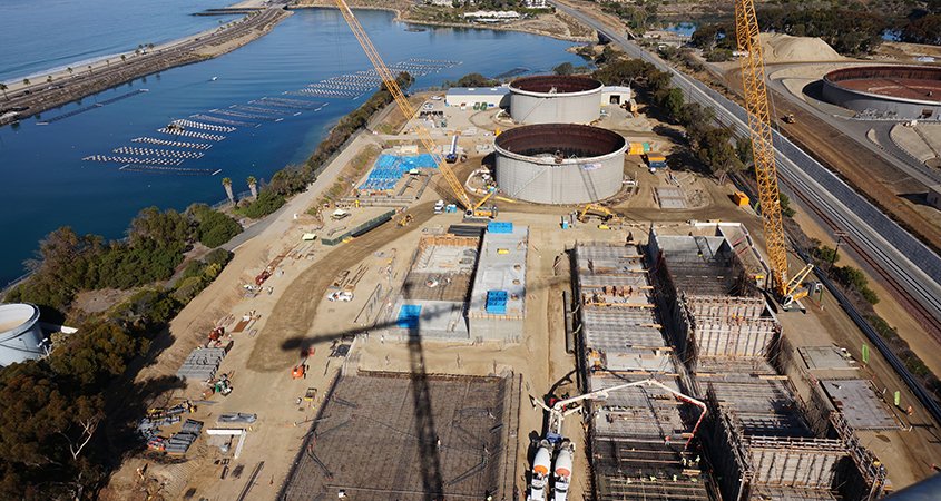 Desal plant-5th anniversary-Carlsbad-construction