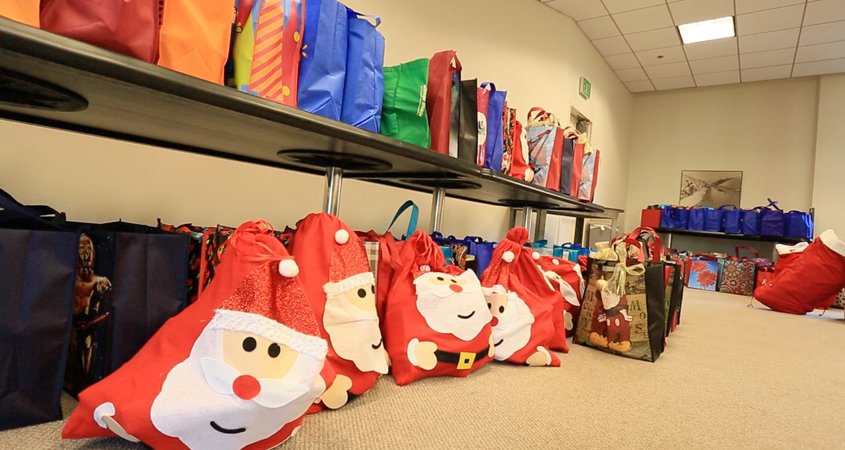 City of Escondido employees participate in the annual “PJ Angels” program. New pajamas are collected for multiple local agencies serving children in crisis. photo; city of Escondido Holiday giving