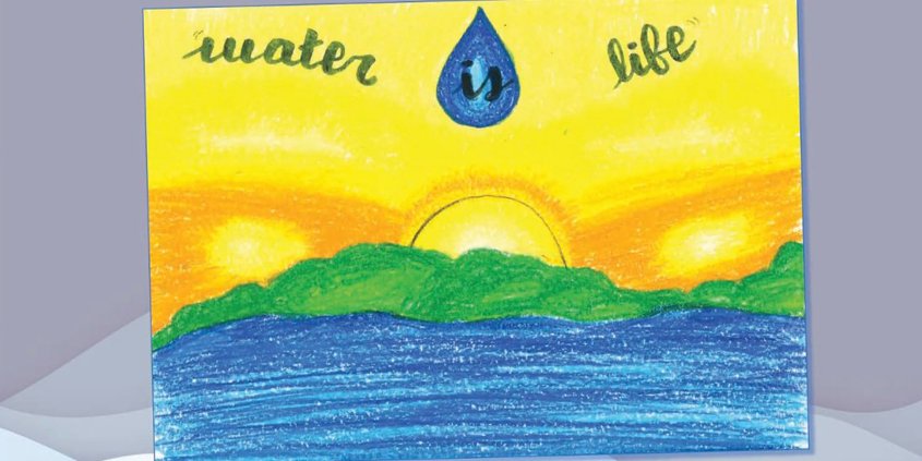 Lucia Perez Valles is one of six San Diego regional winners whose artwork appears in the 2012 "Water Is Life" calendar. Photo: Otay Water District 2021 Calendar