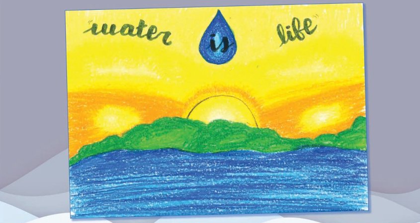 Lucia Perez Valles is one of six San Diego regional winners whose artwork appears in the 2012 "Water Is Life" calendar. Photo: Otay Water District 2021 Calendar