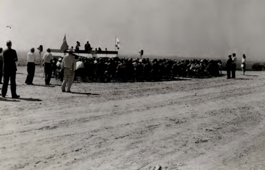 Dignitaries attend the Miramar Reservoir dedication ceremony in 1960. Photo: Jeff Pasek, City of San Diego