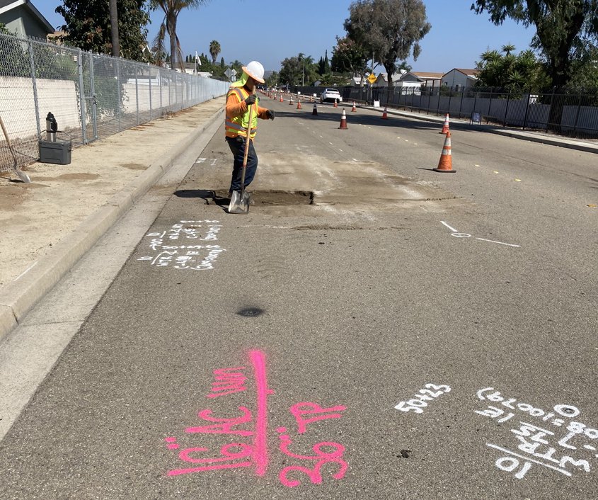 Pure Water Oceanside pipeline installation is now taking place at North River Road and the Douglas Drive intersection, and moving towards Pala. In addition, pipeline installation on Pala Road is now underway. The road will remain open both ways but will require lane closures. Photo: City of Oceanside