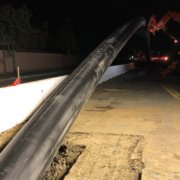 Night construction is underway for the Pure Water Oceanside project including well drilling. Photo: City of Oceeanside