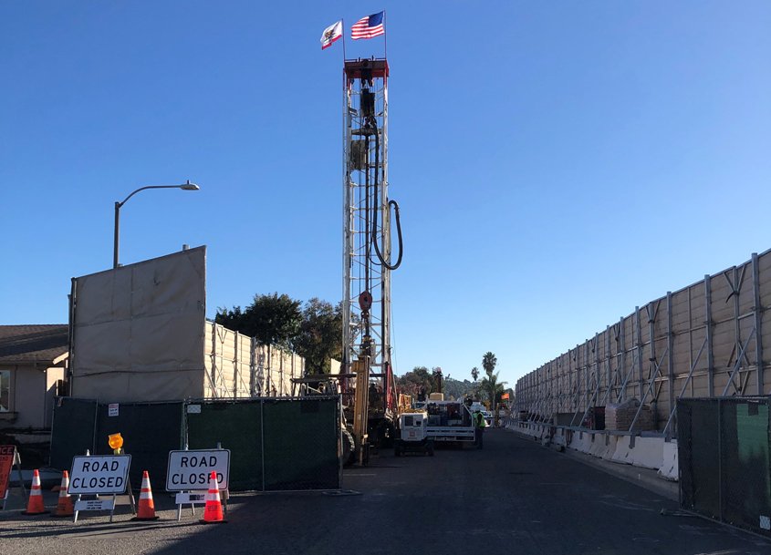 Well drilling will allow repurified water to be stored in underground aquifers. Photo: City of Oceanside