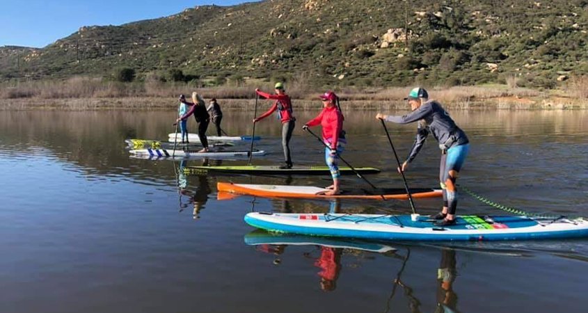 Paddleboarding-Lake Hodges-Coronavirus-Top Stories of 2020