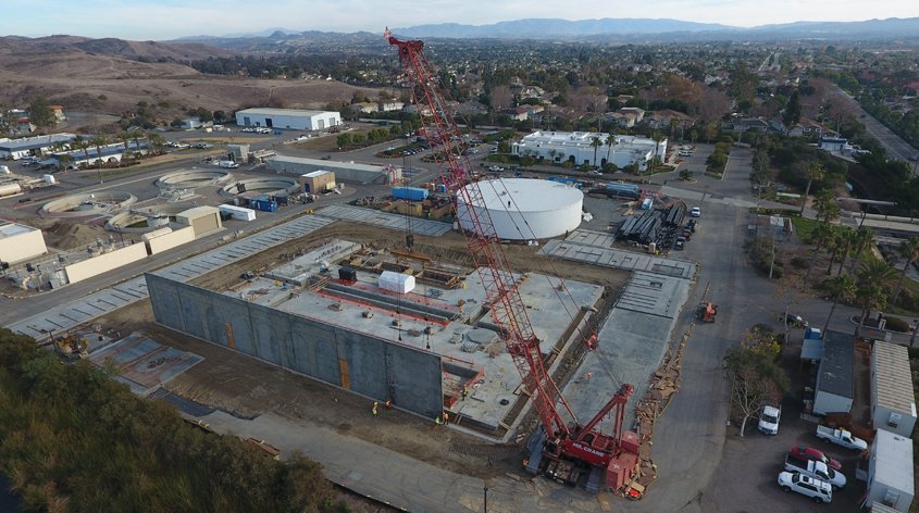 Now under construction, Pure Water Oceanside will purify recycled water to create a new, local source of high-quality drinking water that is clean, safe, drought-proof and environmentally sound. Photo: Jeremy Kemp, City of Oceanside