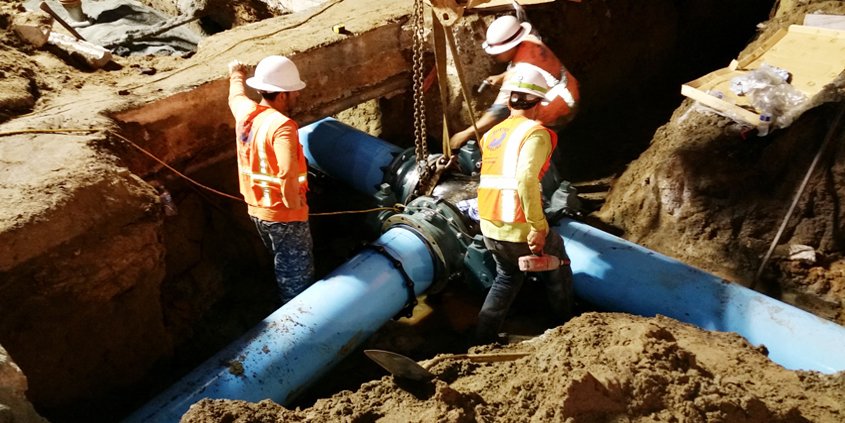 The City of San Diego's aggressive maintenance program has resulted in fewer water main breaks in 2020. Photo: City of San Diego