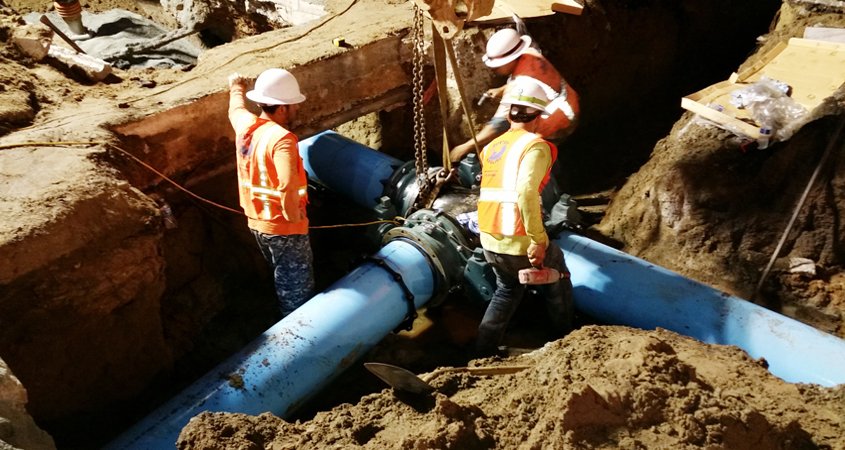 The City of San Diego's aggressive maintenance program has resulted in fewer water main breaks in 2020. Photo: City of San Diego