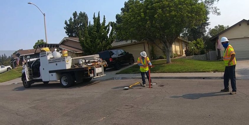 Regular valve maintenance prevents unanticipated shutdowns of water service to Vallecitos Water District customers. Photo: Vallecitos Water District