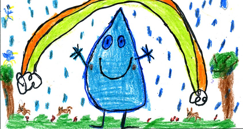 Sixteen determined Live Oak Elementary School students in Fallbrook made sure a 2021 "Be WaterSmart" calendar would be published despite the coronavirus pandemic. Photo: Fallbrook Public Utility District Fallbrook students