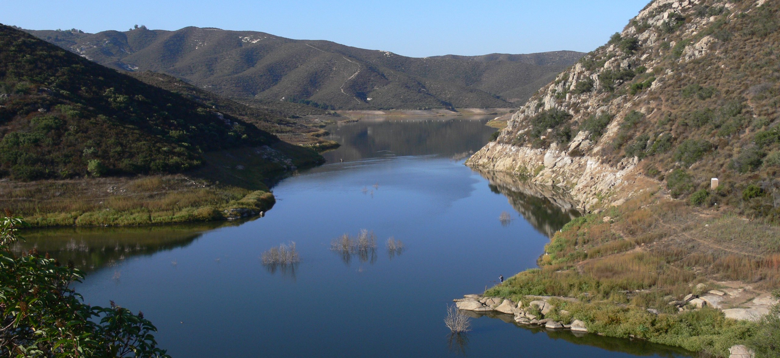 Sweetwater Authority owns and maintains two popular recreation spots in San Diego County, Sweetwater Reservoir (above) near Spring Valley, California, and Loveland Reservoir, further east near Alpine, California. Photo: Sweetwater Authority