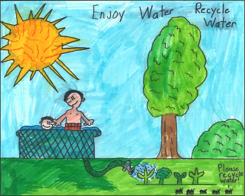 Second place winner Paul Gomez focused on enjoying water responsibly. Photo: Vista Irrigation District