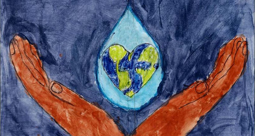 Gracie Chillag of Heritage Charter School placed second in the 2021 Student Poster Contest. Photo: City of Escondido Water awareness Artwork