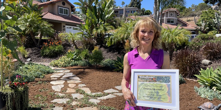 El Cajon homeowner-Otay Water District-2021 Landscape Makeover Contest