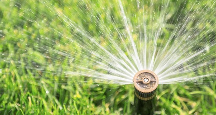 Adjust irrigation systems-drought-water conservation-fall back