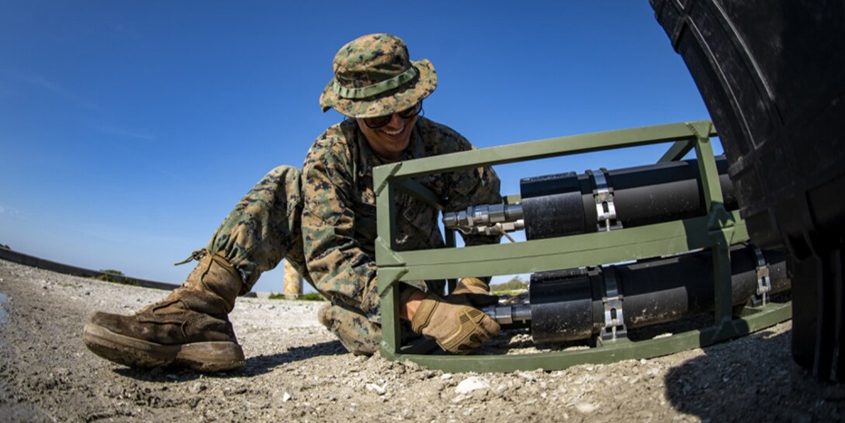 Lance Cpl. Daniel Bordenave, a water support technician with Special Purpose Marine Air-Ground Task Force - Southern Command, sets up a lightweight water purification system during a command post exercise at Camp Lejeune, North Carolina. Water support technician Marines used lightweight water purification systems to purify water before providing it to the combat engineer Marines working at another site. Photo: Marines.mil Lance Cpl. Daniel Bordenave, a water support technician with Special Purpose Marine Air-Ground Task Force - Southern Command, sets up a lightweight water purification system during a command post exercise at Camp Lejeune, North Carolina. Water support technician Marines used lightweight water purification systems to purify water before providing it to the combat engineer Marines working at another site. Photo: Marines.mil