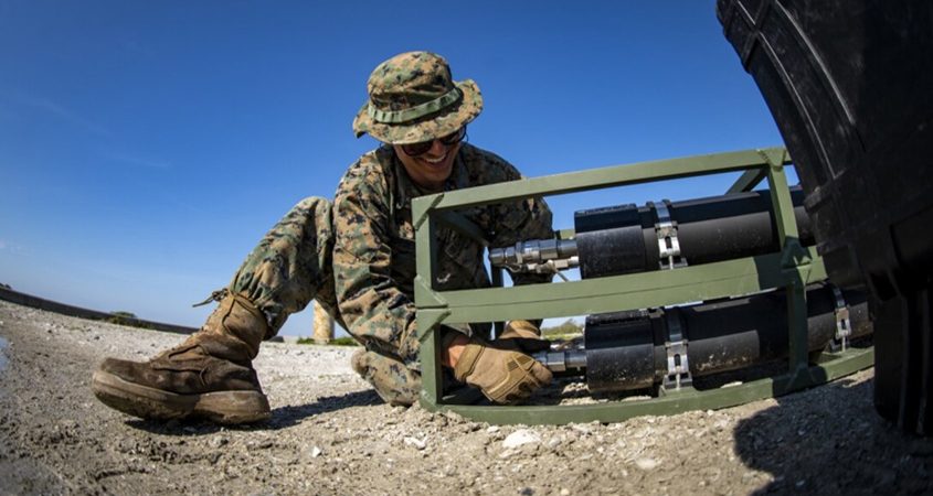 Lance Cpl. Daniel Bordenave, a water support technician with Special Purpose Marine Air-Ground Task Force - Southern Command, sets up a lightweight water purification system during a command post exercise at Camp Lejeune, North Carolina. Water support technician Marines used lightweight water purification systems to purify water before providing it to the combat engineer Marines working at another site. Photo: Marines.mil Lance Cpl. Daniel Bordenave, a water support technician with Special Purpose Marine Air-Ground Task Force - Southern Command, sets up a lightweight water purification system during a command post exercise at Camp Lejeune, North Carolina. Water support technician Marines used lightweight water purification systems to purify water before providing it to the combat engineer Marines working at another site. Photo: Marines.mil