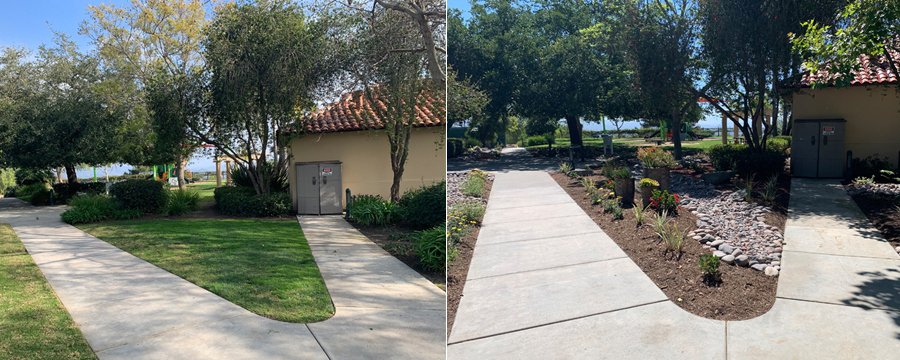 The Emerald Heights HOA project is estimated to yield 50 to 60 percent water savings. Photo: Vallecitos Water District