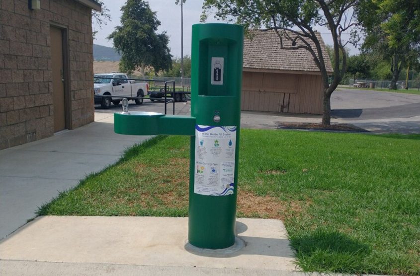 The new hydration stations help conserve water and avoid the production of single use plastic bottles. Photo: Vallecitos Water District