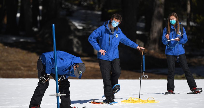 California drought-snowpack survey-DWR-snow survey