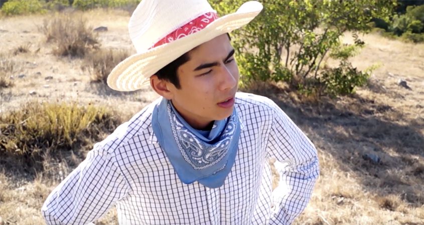 San Marcos High School student Jordan Chan’s 2019 winning video featured a Wild West time travel theme. Photo: YouTube special districts video contest