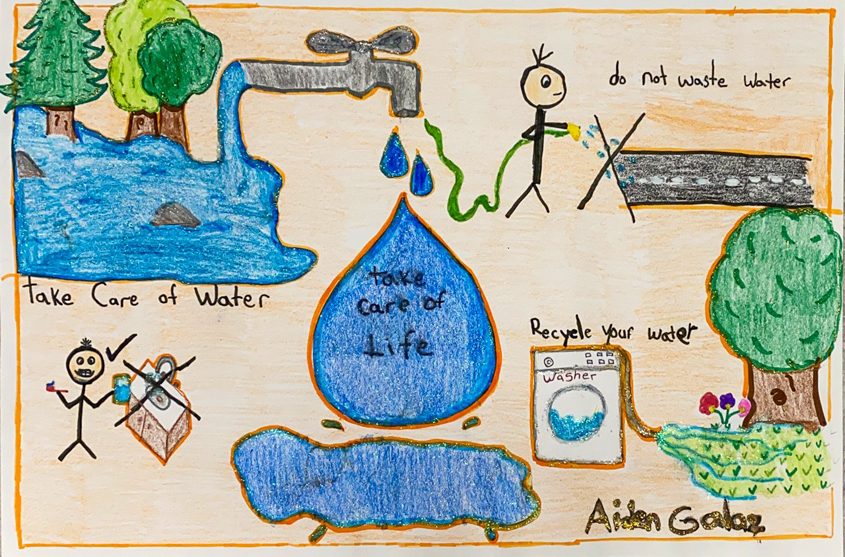 First Place – Aiden Galaz, Vista La Mesa Academy, Grade 3. Photo: Helix Water District 2022