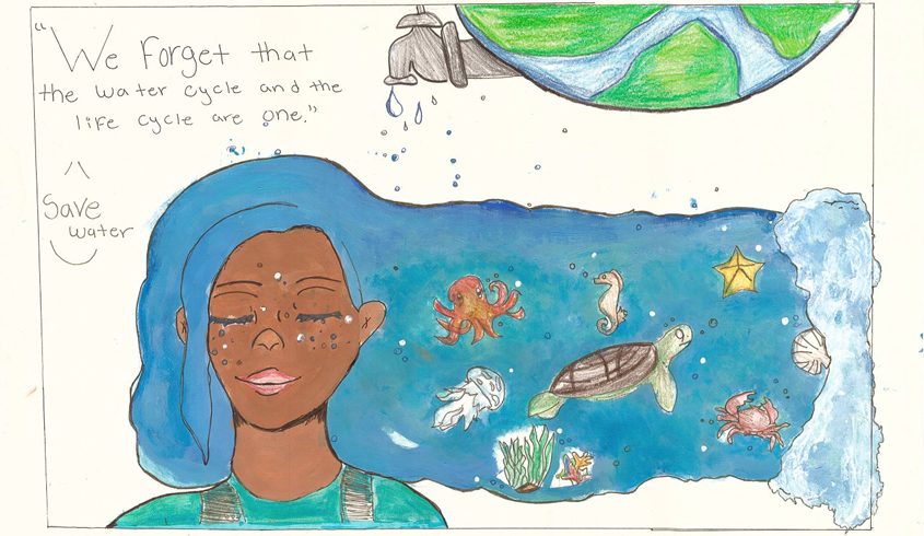 Honorable Mention – Kayla V. Osuna, STEAM Academy @ La Presa, Grade 7. Photo: Helix Water District