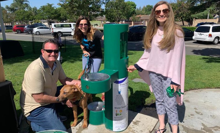 San Marcos and VWD partnered on the new project to encourage water conservation. Five hydration stations have been installed in San Marcos parks to facilitate easy refilling of reusable bottles during outdoor activities instead of using purchased bottled water. Photo: Vallecitos Water District Wags and Water Festival