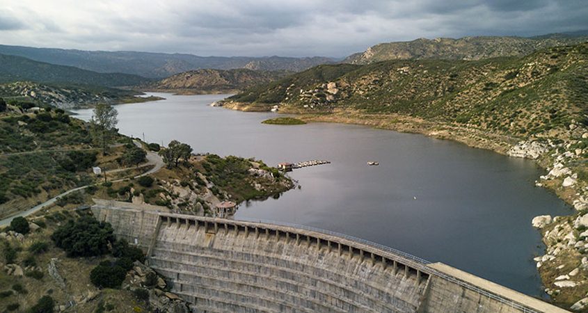 Barrett Reservoir was created with the completion of Barrett Dam in 1922 after about three years of construction. Photo: City of San Diego