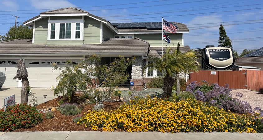 Bryan and Denee Felber's property after the landscaping redesign. Photo: Otay Water District