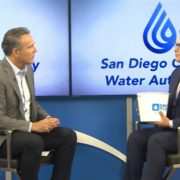 San Diego County Water Authority Water Resources Specialist Efren Lopez joined CBS 8’s Carlo Cechetto to discuss additional ways San Diegans can reduce their water use. Photo: CBS 8 water saving tips