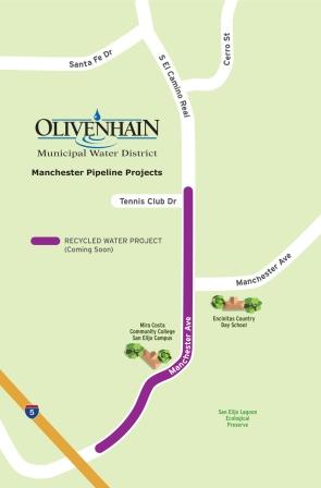 Map-Olivenhain Municipal Water District-recycled water pipeline-construction