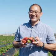 Third generation Oceanside strawberry grower Neil Nagata of Nagata Brothers Farms is the 2021 San Diego County Farm Bureau Farmer of the Year. Photo: California Strawberry Commission