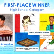 First place, high school: Michael Armenion, eleventh grade, Otay Ranch High School. Photo: Otay Water District Otay Poster Contest