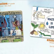 Two student artists representing the Otay Water District are among the 37 Southern California students whose artwork will appear in the 2023 “Water Is Life” Student Art Calendar. Photo: MWD student artwork