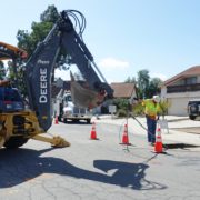 If a leak is confirmed, then a repair is scheduled and completed within days of discovery and during normal working hours. Photo: Otay Water District Leak prevention