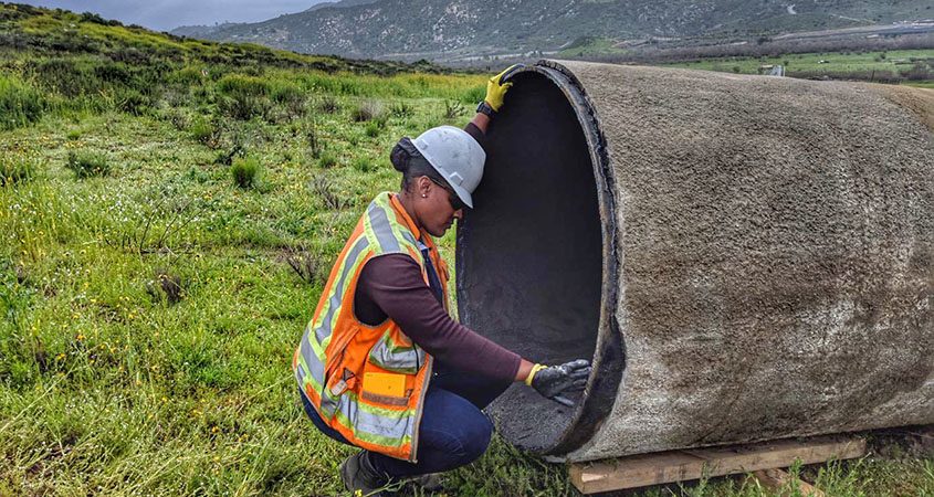 Karla Sanchez-field work-Engineers Week