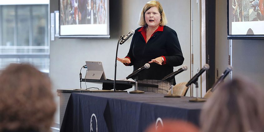 Water Authority General Manager Sandra Kerl’s keynote address focused on the sixth annual conference theme, “Building Resilience In Post-Pandemic Times.” Photo: San Diego County Water Authority