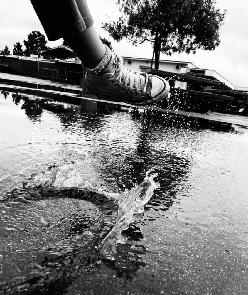 Second Place: “Kick the Water,” Allison Reyes, Bonita Vista, High School, Grade 11