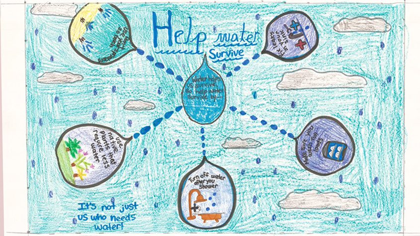 First Place – Evelyn Racine, Christ Lutheran School, Grade 3 Helix Water District student