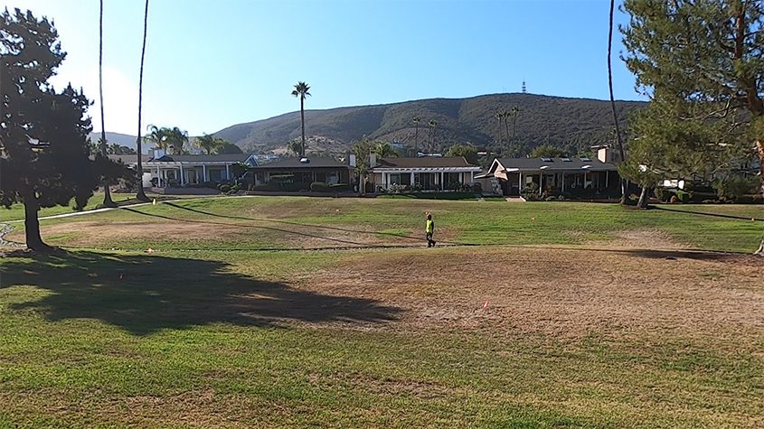 The Mall III HOA landscaping before undertaking its recent makeover project. Photo: Vallecitos Water District