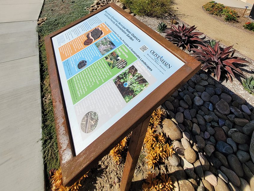 Demonstration gardens can provide inspiration to homeowners to achieve water savings through landscape makeover projects. Photo: Olivenhain Municipal Water District