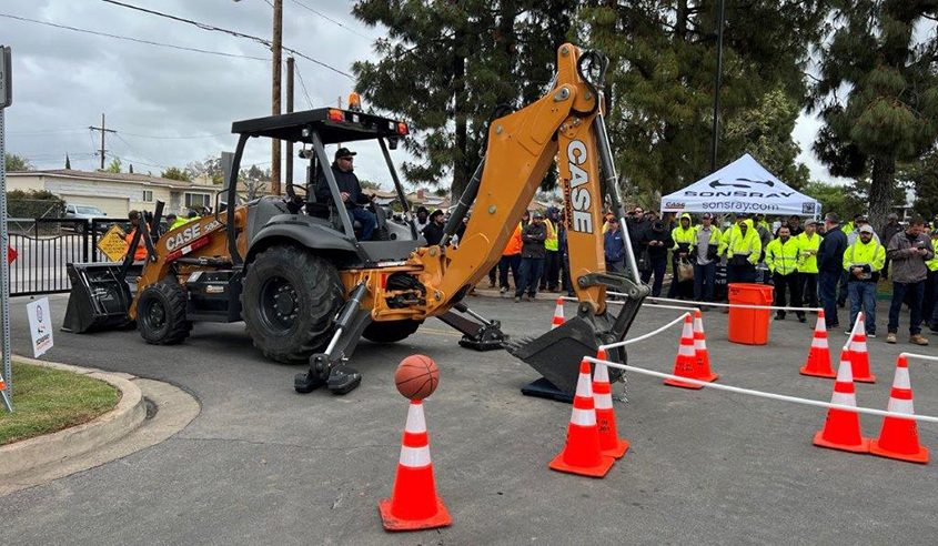 Bobby Bonds won the backhoe skills event at the 2023 Roadeo Competition. Photo: San Diego County Water Authority