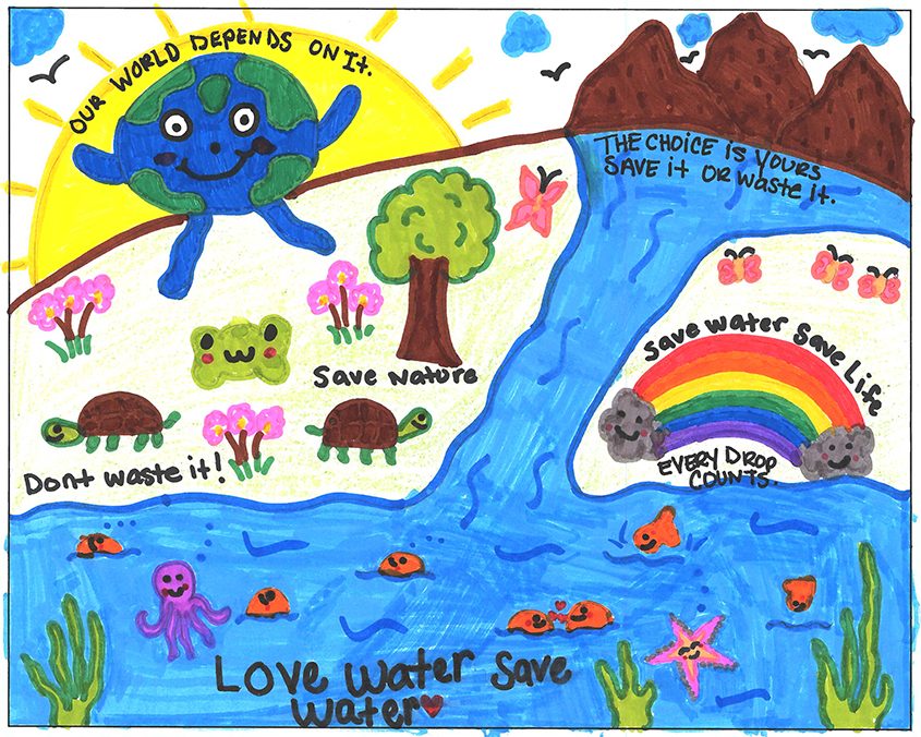 First place poster winner by student Belinda Chacon. Photo: Vista Irrigation District