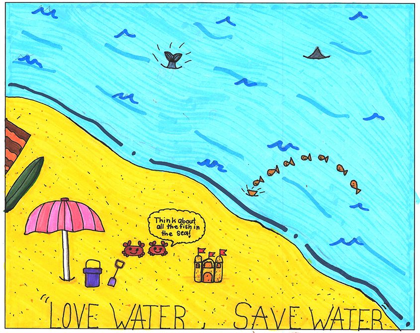 Second place poster winner by student Olivia Rye. Photo: Vista Irrigation District